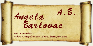 Angela Barlovac vizit kartica